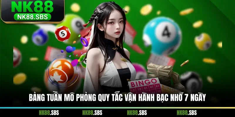 Bảng tuần mô phỏng quy tắc vận hành bạc nhớ 7 ngày Bảng tuần mô phỏng quy tắc vận hành bạc nhớ 7 ngày