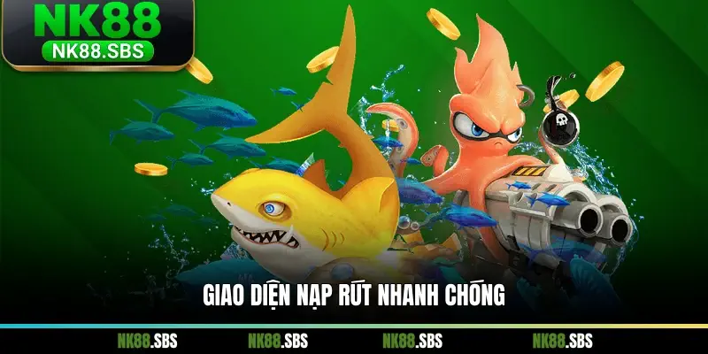 Giao diện nạp rút nhanh chóng Giao diện nạp rút nhanh chóng